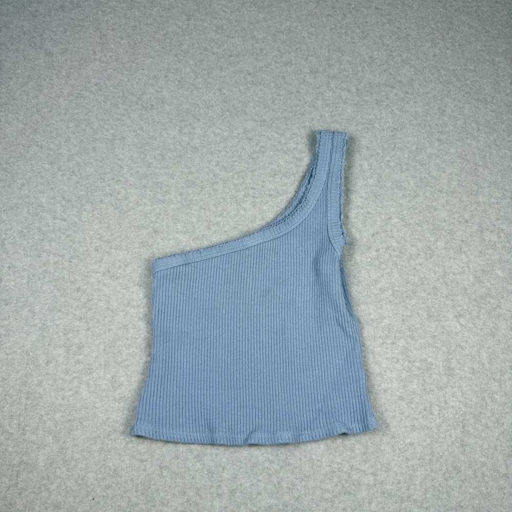 Urban Outfitters Blue One-Shoulder Tank Top - Picture 2 of 5